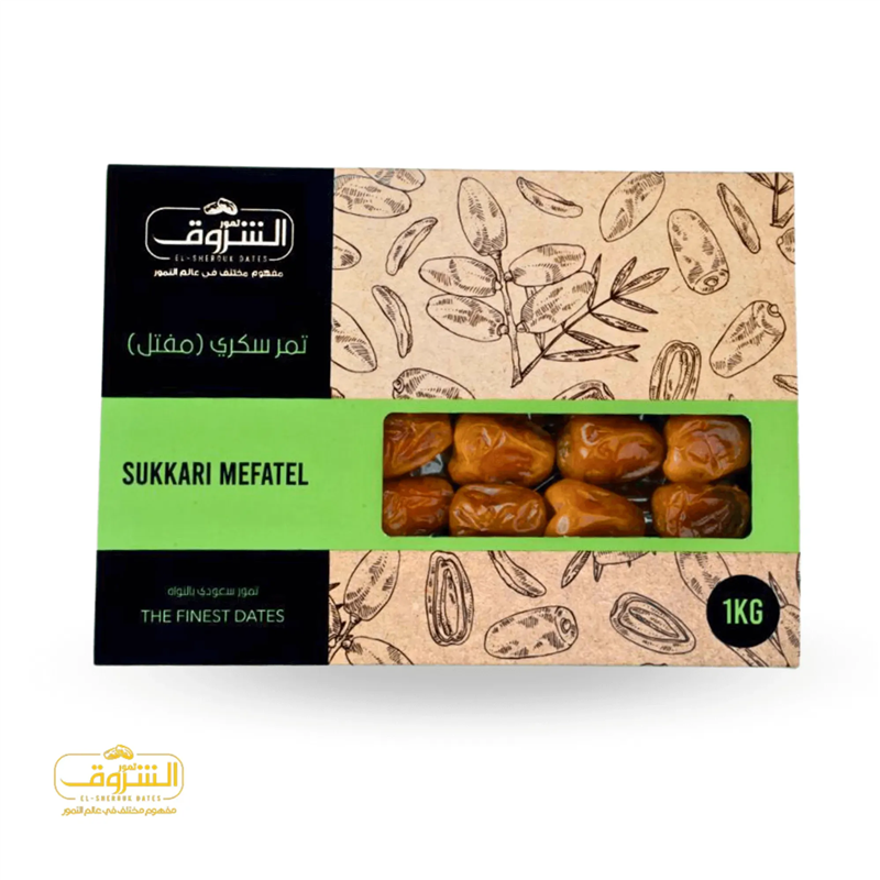 تمر ساده الشروق علبه كرتون 1 ك