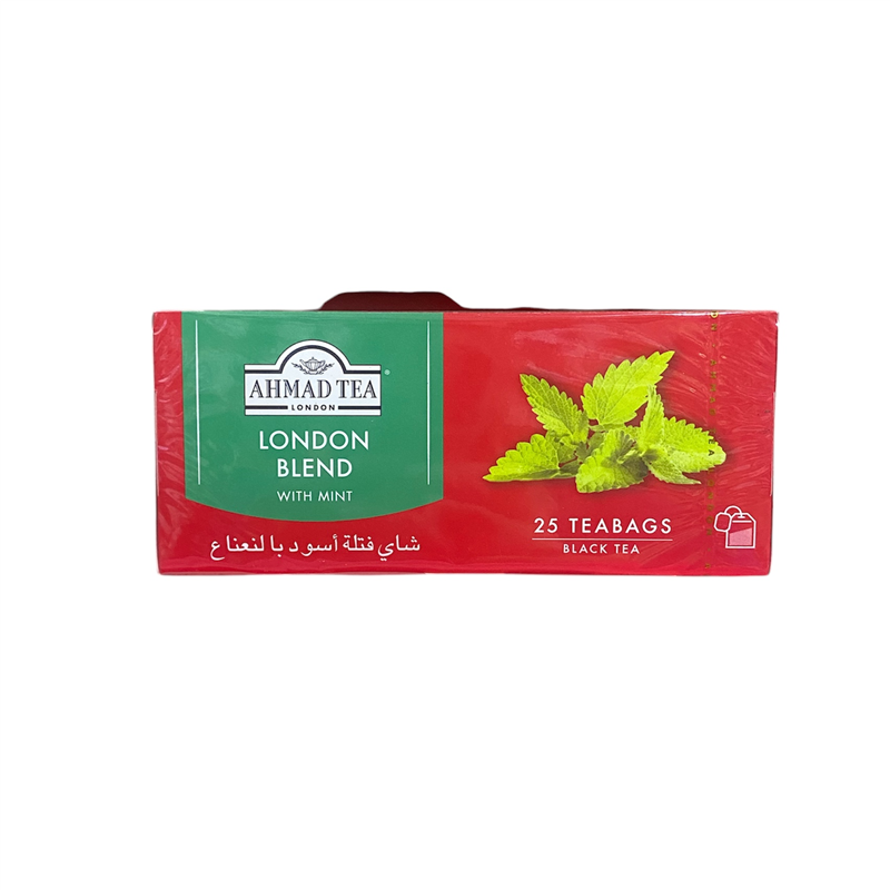 شای احمد تی لندن بلند بالنعناع 25 فتلة