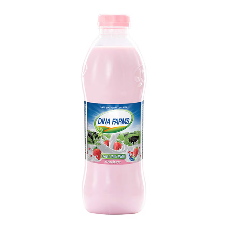 لبن بالفراوله 850 مل مزارع دينا