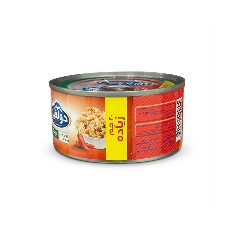 دولفين - تونة مفتتة 170+30 جم  حار