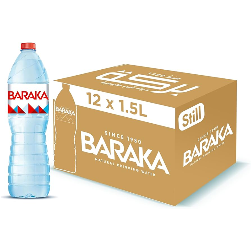 كرتونة مياه بركه 1.5 لتر * 12